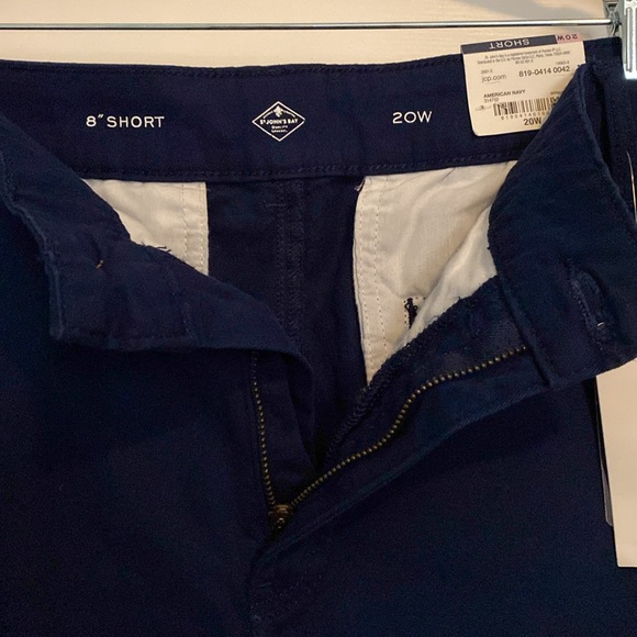 NWT St John’s Bay Navy Shorts - Picture 2 of 7